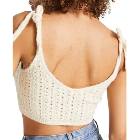 New ~ TOPSHOP , NORDSTROM ~Knitted Pretty Bralette Size 4-6 Fall - Picture 2 of 9